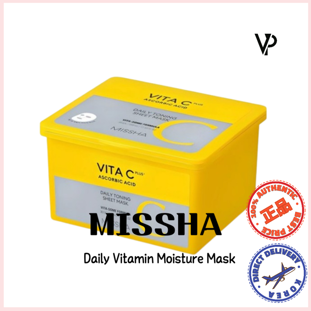[MISSHA]Vita C Plus Daily Mask 30 แผ่น