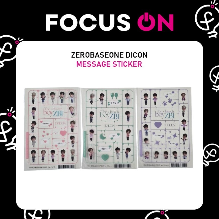 ZEROBASEONE ZB1 DICON MD MESSAGE STICKER