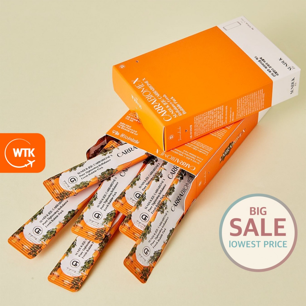 Sunduk JEJU Carrabiome X กระชับรูขุมขน ReBalance Fresh Bubble Pack