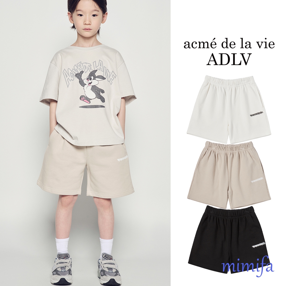 [acme De la vie ADLV] กางเกงขาสั้นโลโก้ KIDS BLADE