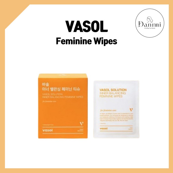 [VASOL] Vagina Solution Inner Balancing Feminine Wipes Tissue 15pcs