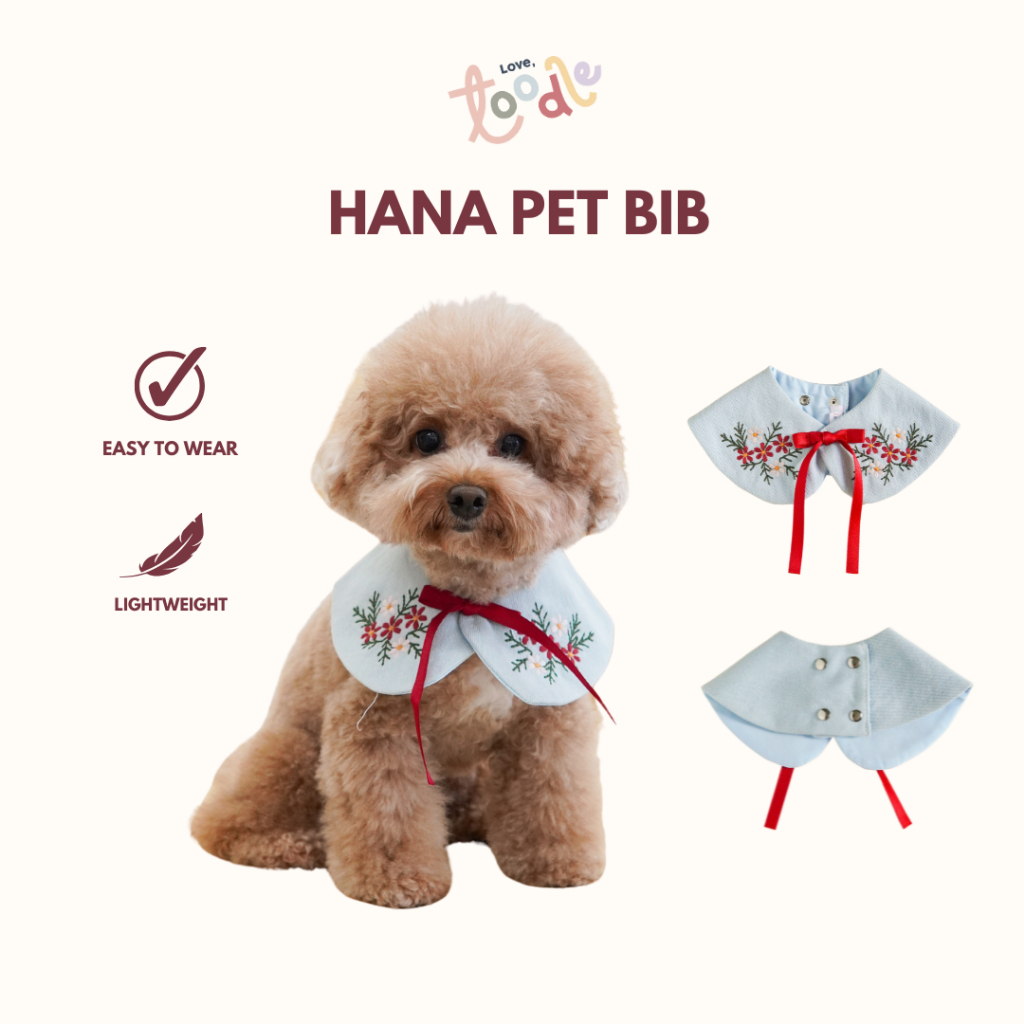 ใหม่! [SG] Love Toodle Hana Pet Bib/Bandana