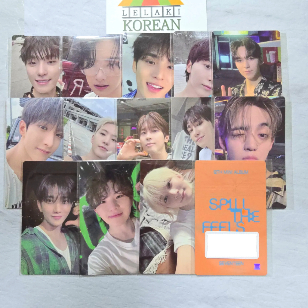 Seventeen [SPILL THE FEELS] การ์ดรูปถ่าย weverse LUCKYDRAW