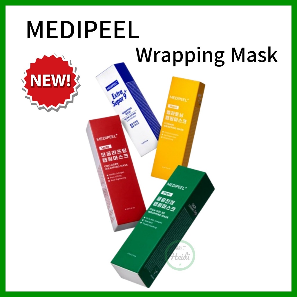 เกาหลี เกาหลี Medipeel RED Lacto Collagen Wrapping Mask 4ml x 4ea / Medi peel Wrapping Mask