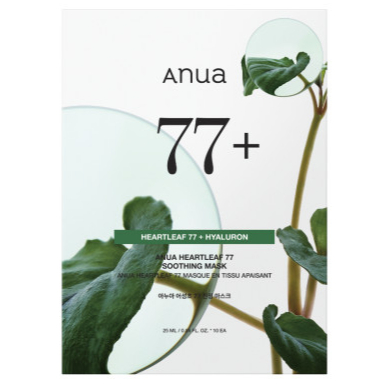 Anua Heartleaf 77 Soothing Mask แผ่นมาส์กหน้า ให้ความชุ่มชื้น 25 มล.