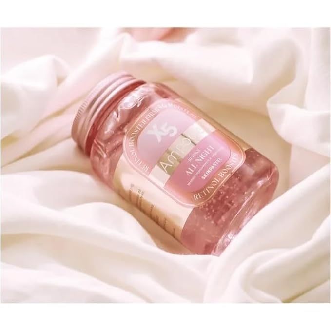 [Skinพาสเทล] X5 ALL NIGHT RETINOL AMPOULE MASK 250ml / X5 ALL DAY COLLAGEN AMPOULE MASK 250ml