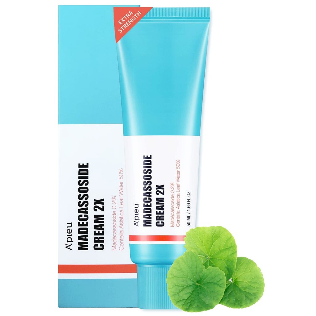 Apieu Madecassoside Cica Gel Cream 2X 50ml | ครีมบํารุงผิวหน้า มอยเจอร์ไรเซอร์สําหรับผิวผสมและฝ้า-Prone Skin, Centella Asiaticoside, กรดเอเชียติก