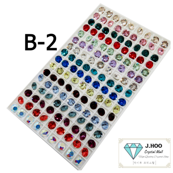 Swarovski Roundstone (V-cut) ss29 B-2 (144 ชิ้น)