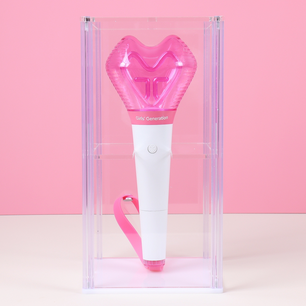 KPOP IDOL STAR Girls Generation (SNSD) เคสแสดงผลอะคริลิคแบบแท่งไฟอย่างเป็นทางการพร้อมขาตั้ง Photocar