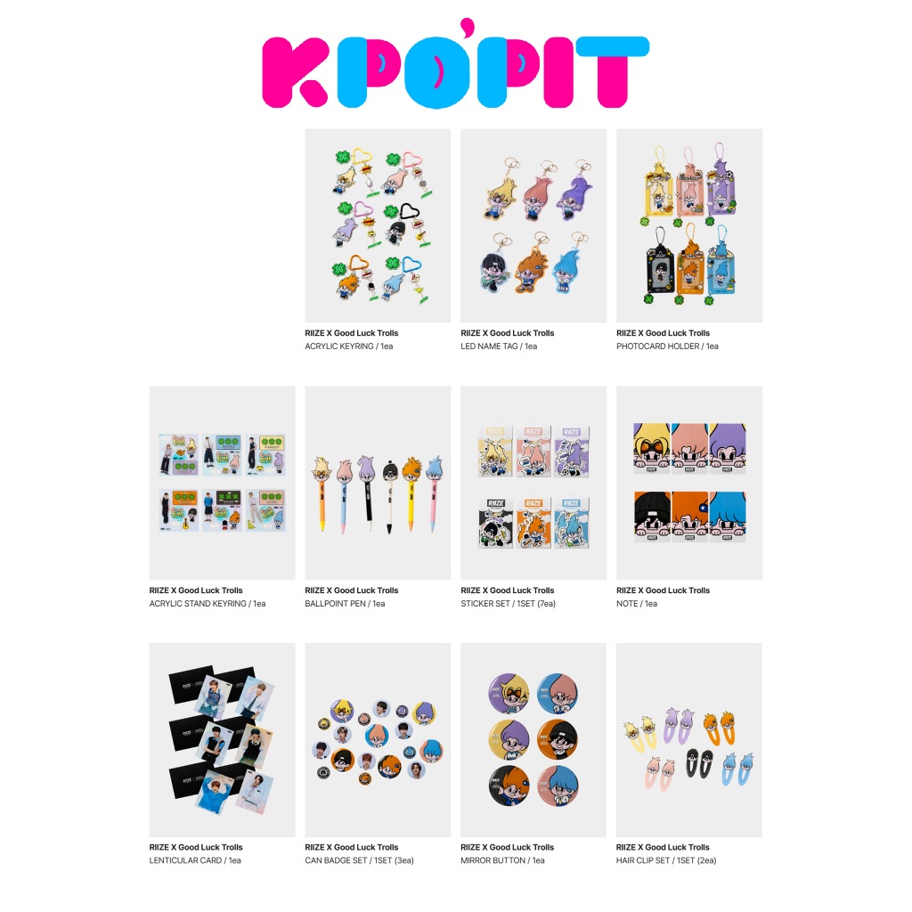 [RIIZE X Good Luck Trolls] POP UP OFFICIAL MD (2)