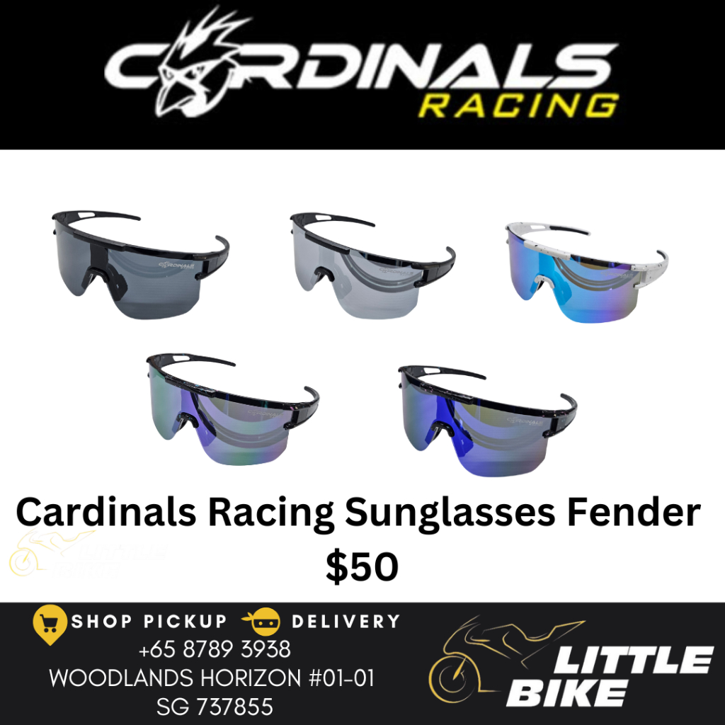 Sg SELLER Cardinals Racing sunglass แว่นกันแดดขี่