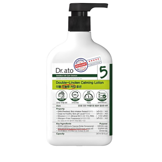 Dr.ato Double Linolen Calming Lotion สําหรับผิวคัน (267ml)