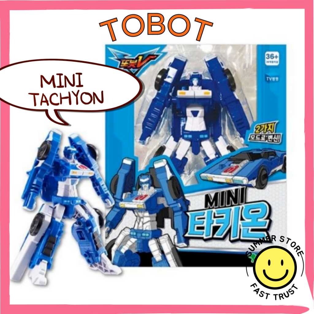 [Tobot] Tobot V Mini TACHYON Transformer Robot Toy รูปยานพาหนะรวม