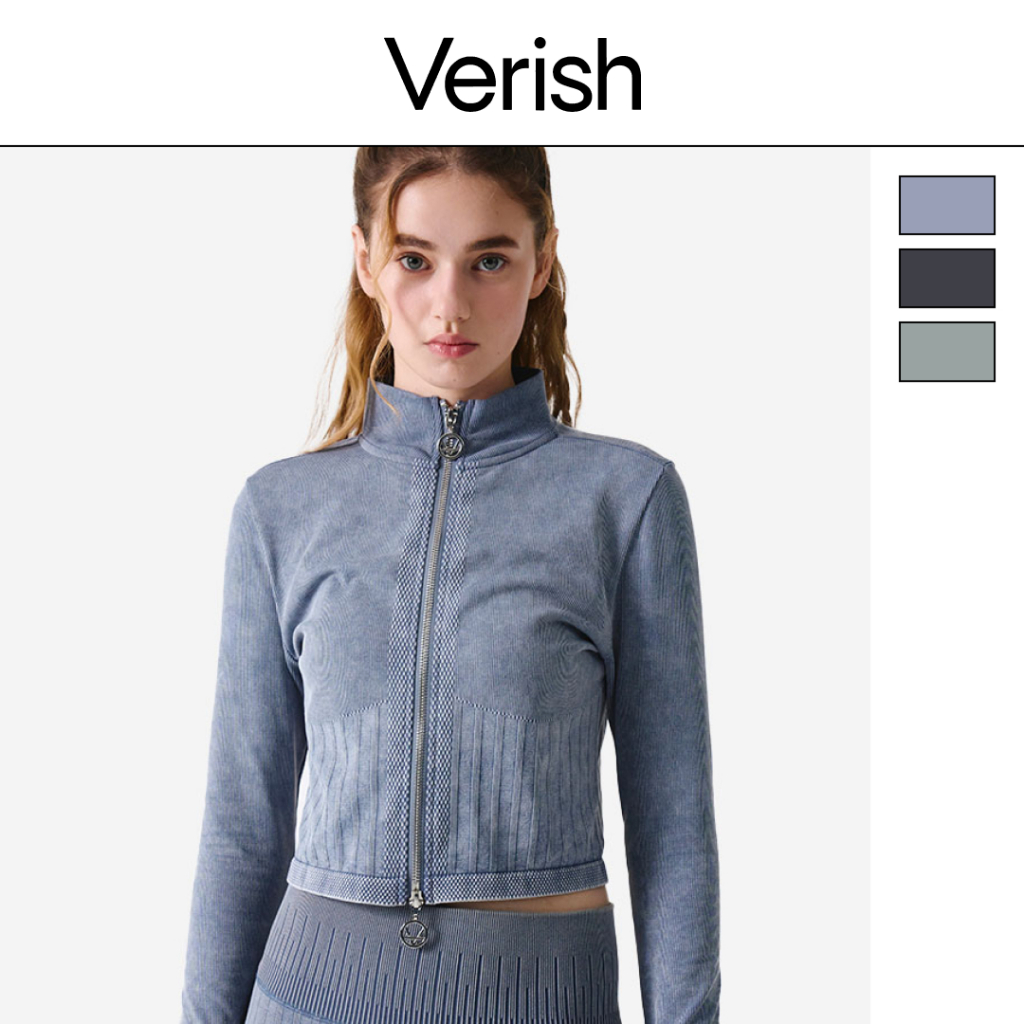 Verish Alltension Zip Up Crop