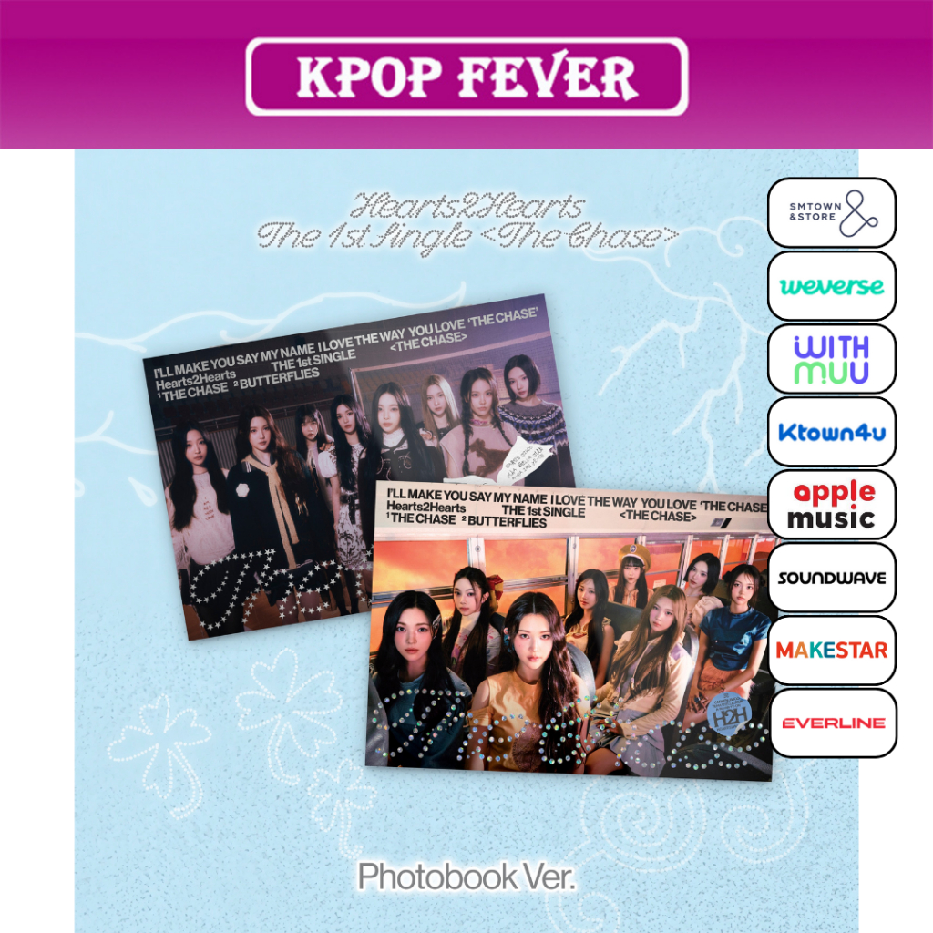 Hearts2Hearts - [ The Chase ] 1st Single Album / Photo Book Ver. + POB