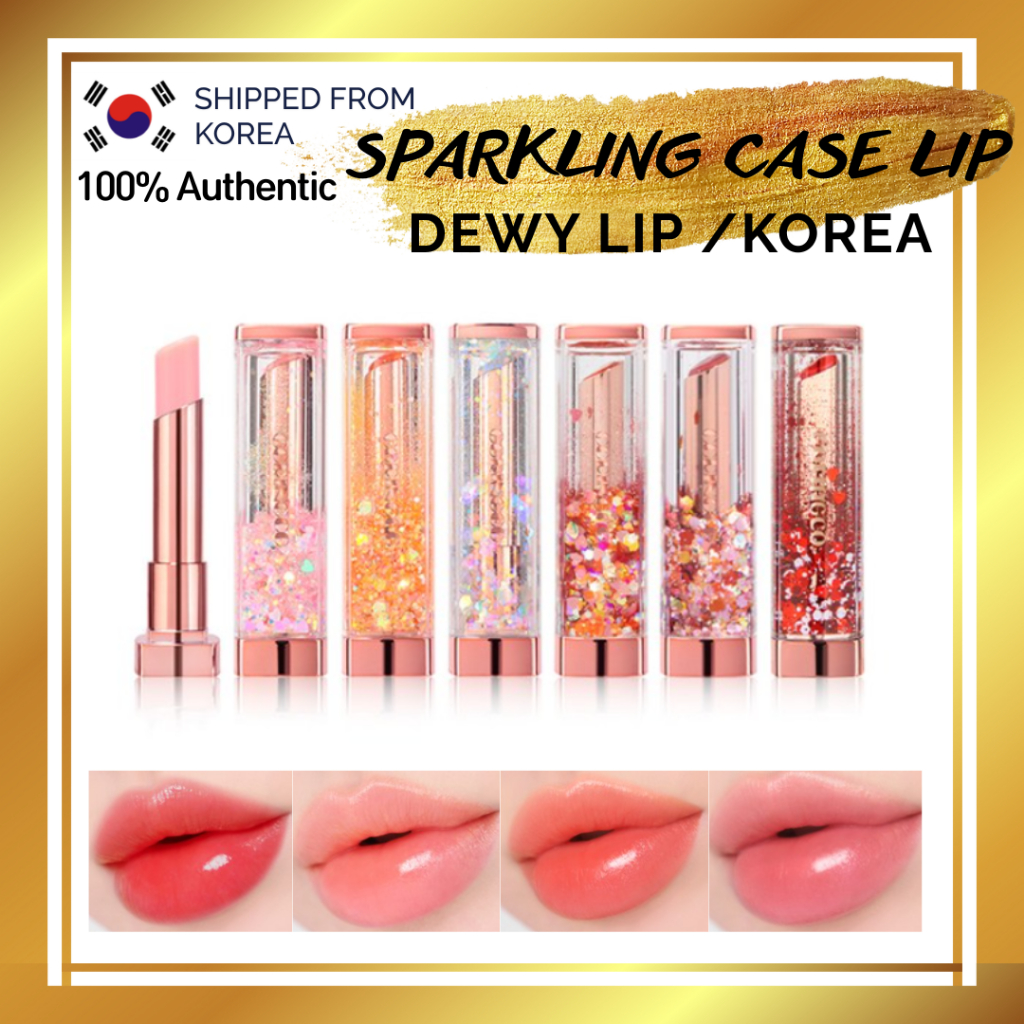 DEWY Glitter Case Lip Balm Lip Treatment tone up Lip, glow Lip, Volumizing Lip / MADE IN KOREA