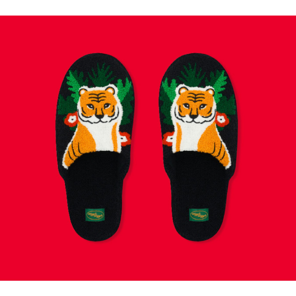 [Wiggle Wiggle] TERRY HOME SLIPPER - เสือ