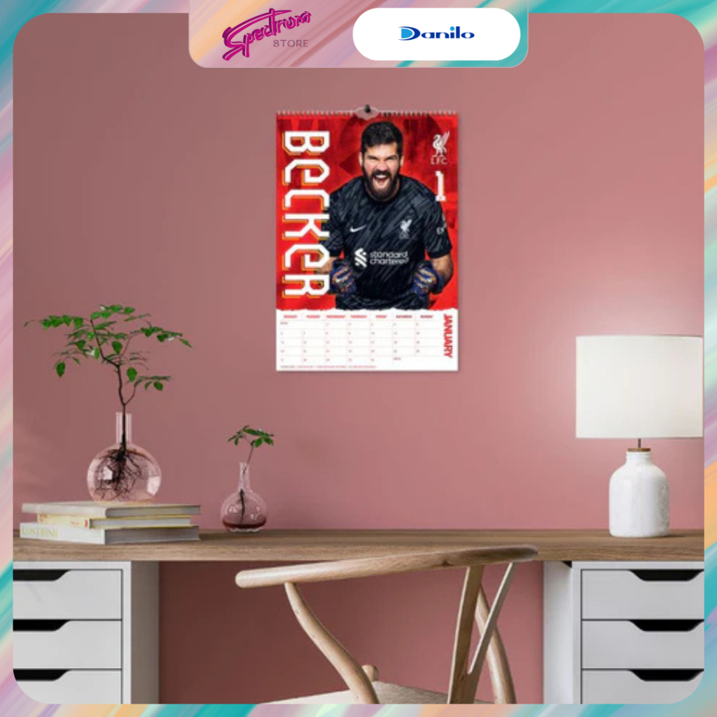 Danilo Football Clubs Fans Planners Arsenal Liverpool Man Chelsea 2025 A3 ปฏิทินติดผนัง