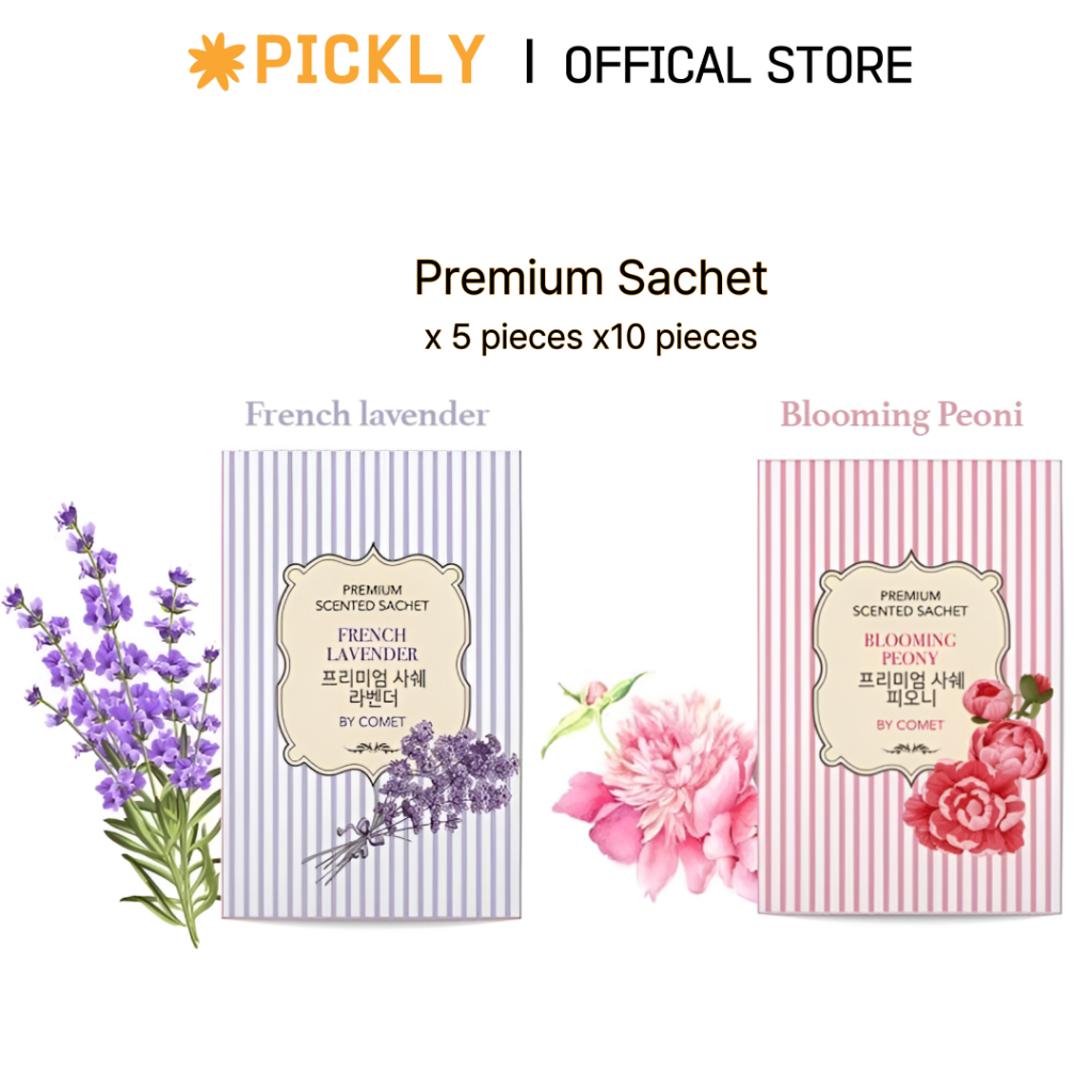 [COMET] น้ําหอมปรับอากาศตู้เสื้อผ้าซองพรีเมี่ยม 5 ชิ้น 10 ชิ้น