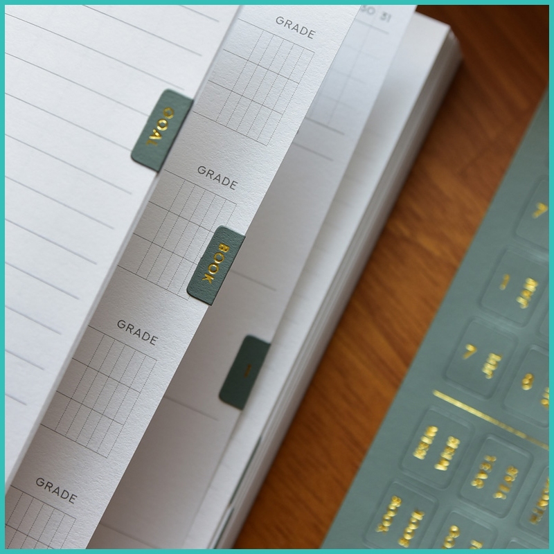 Papepic สติ๊กเกอร์ดัชนีด้านในสําหรับไดอารี่วางแผนปฏิทิน Scheduler Journals Scrapbooking made in korea