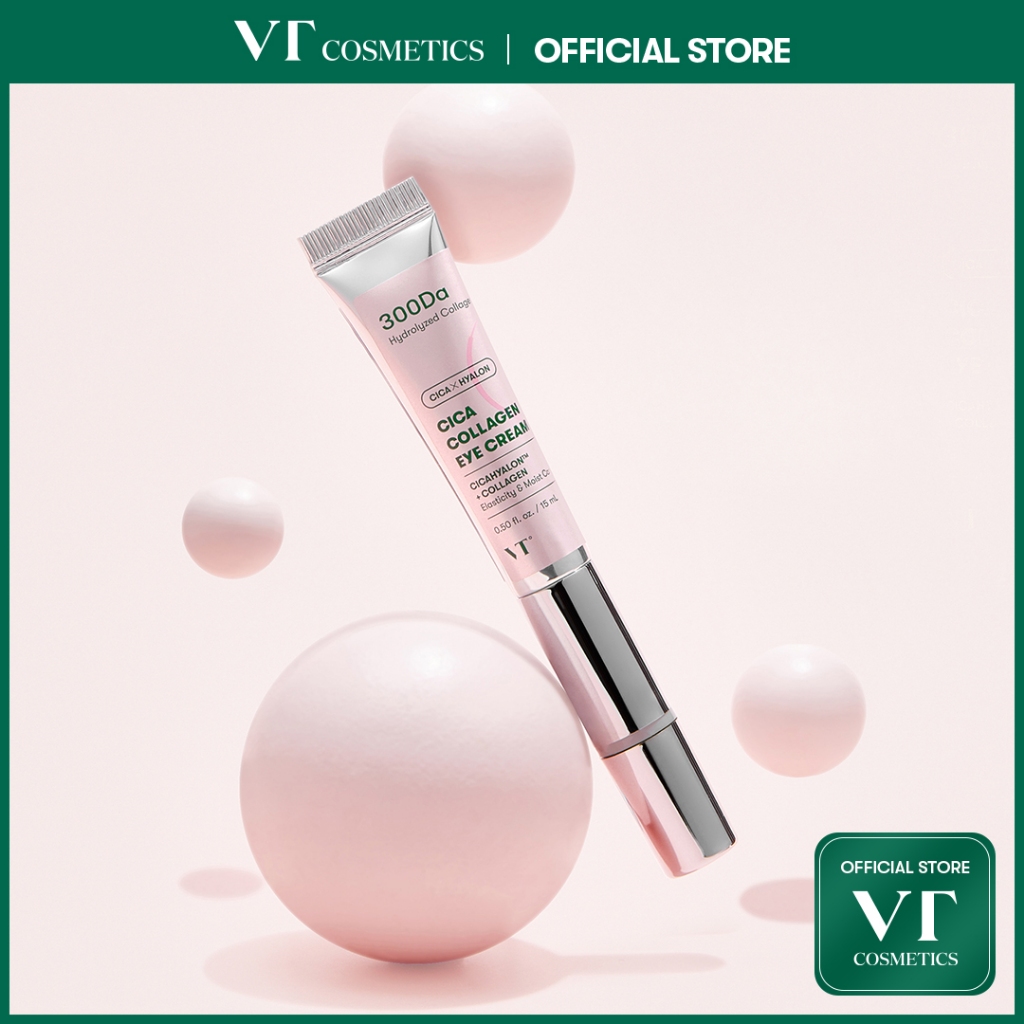 [VT] Collagen Eye Cream 15ml เพิ่มความยืดหยุ่นผิว, อายครีม, ดูแลผิวให้เอิบอิ่ม [ร้านค้าอย่างเป็นทางการ]
