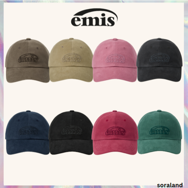 [EMIS] COTTON BRUSHED BALL CAP