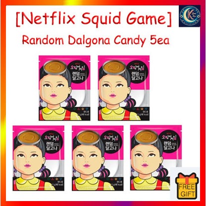 [Netflix Squid Game] Random Dalgona Candy 5ea