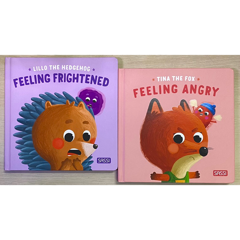 SASSIC Tina The Fox FEELING ANGRY / Lillo The Hedgehog FEELING FRIGHTENED Board Book