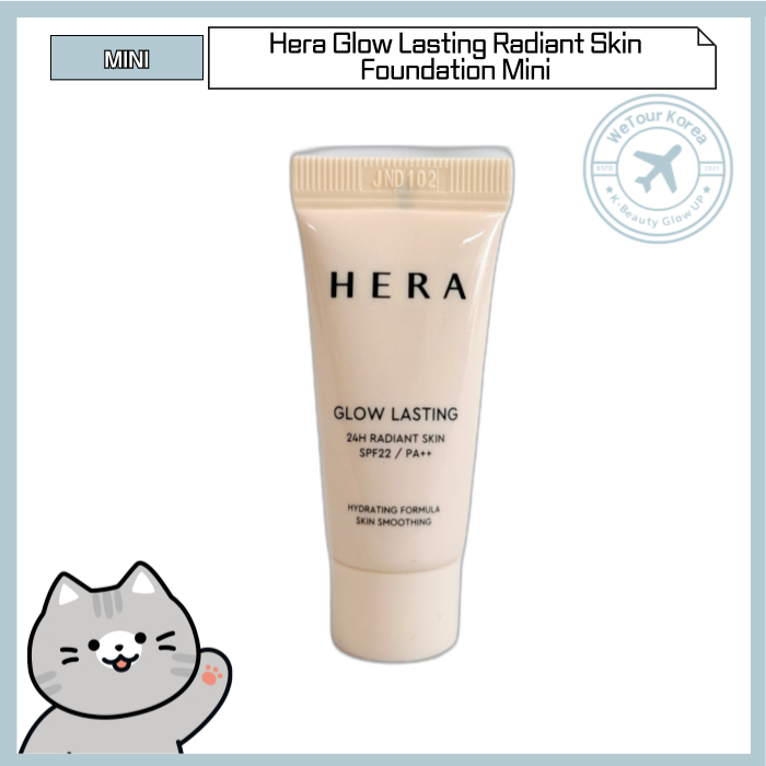 [HERA] Glow Lasting 24H Radiant Skin Foundation, Mini (3ml) - All-Day Radiance & Flawless Coverage!