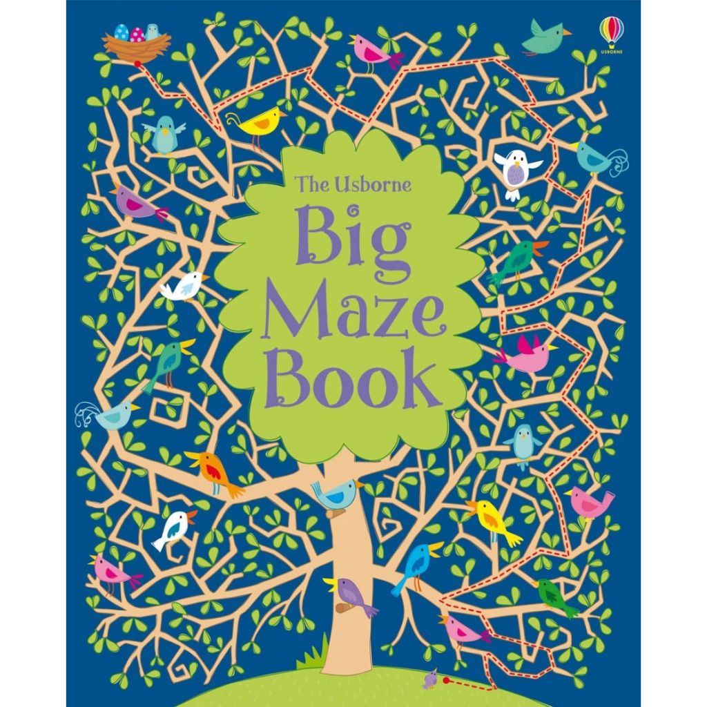 Usborne Big Maze Book หนังสือเด็ก หนังสือเด็ก กิจกรรมสําหรับเด็ก
