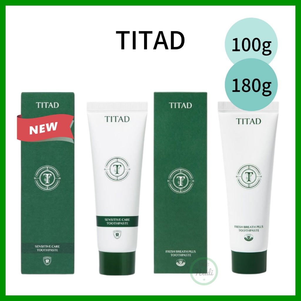 เกาหลี เกาหลี Titad ลมหายใจสดชื่นพร้อมยาสีฟัน 100g /180g ยาสีฟันตั้งครรภ์ ยาสีฟันวีแกน กลิ่นปาก