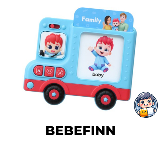Pinkfong BEBEFINN รถบัสการ์ดเสียงภาษาอังกฤษ English Sound Card Bus