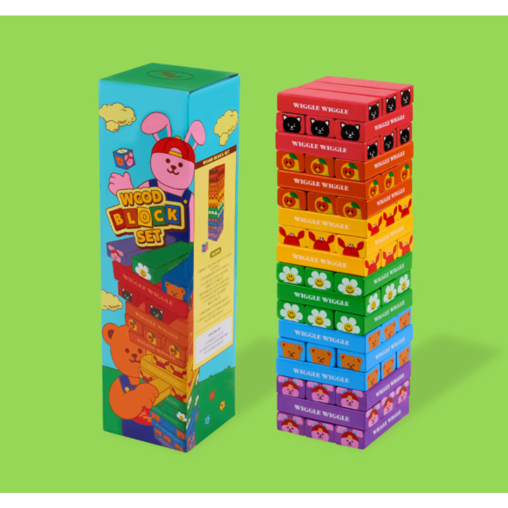 [Wiggle Wiggle] WOOD BLOCK SET -เพื่อนวิกเกิล