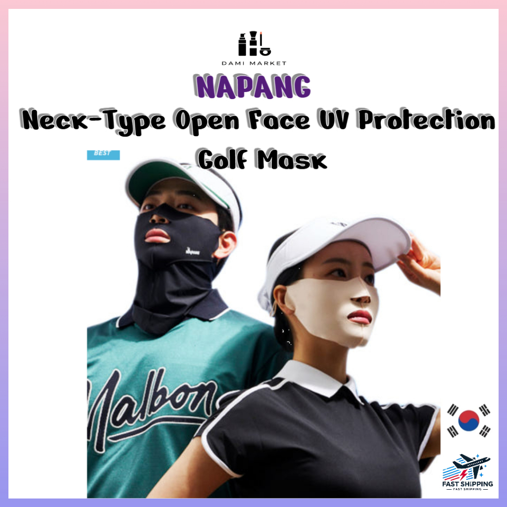 Napang Neck-Type Open Face UV Protection Golf Mask/UV Mask/Golf Mask