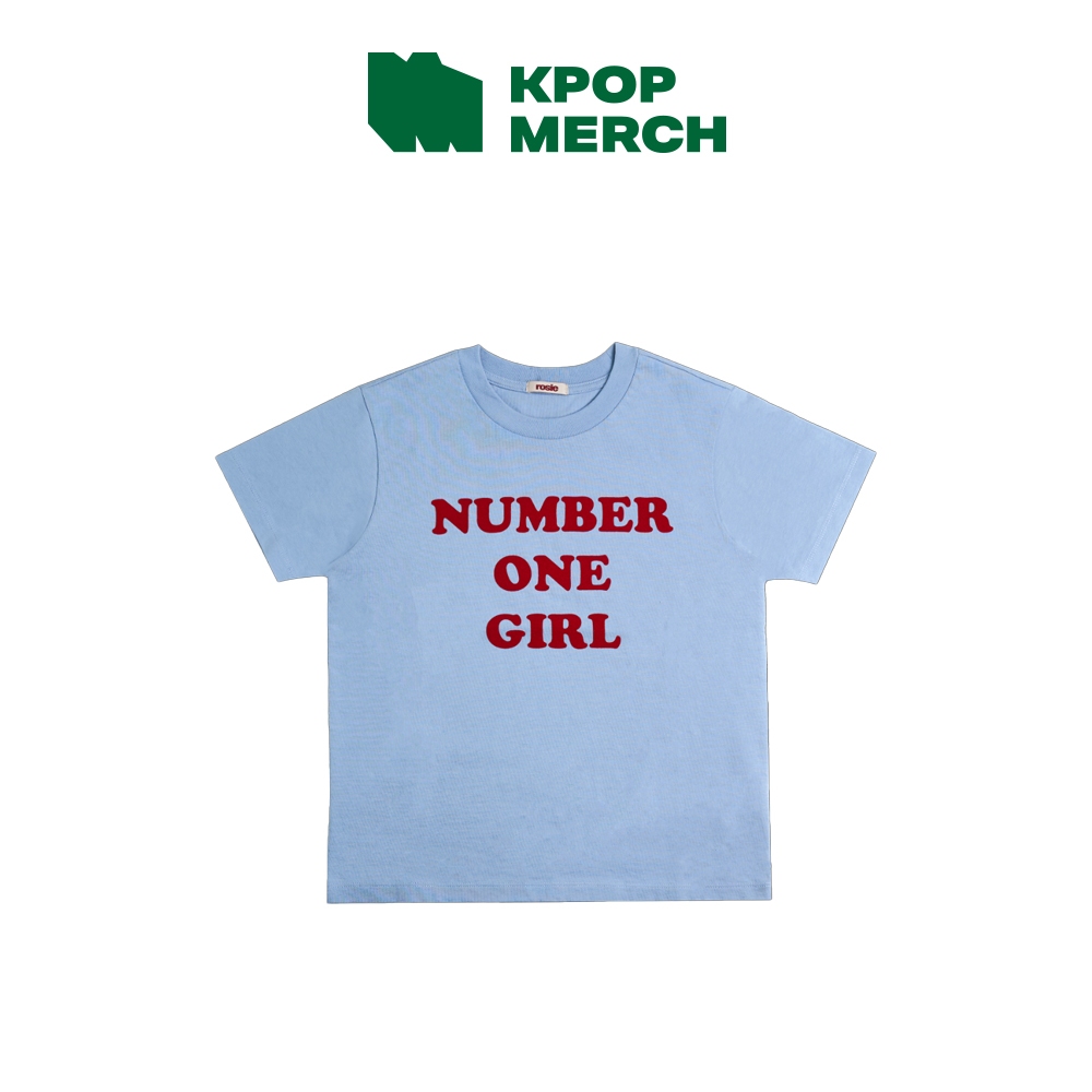 BLACKPINK ROSE - 1st Studio Album ROSIE Official MD [  Number One Girl Blue Shirt ]