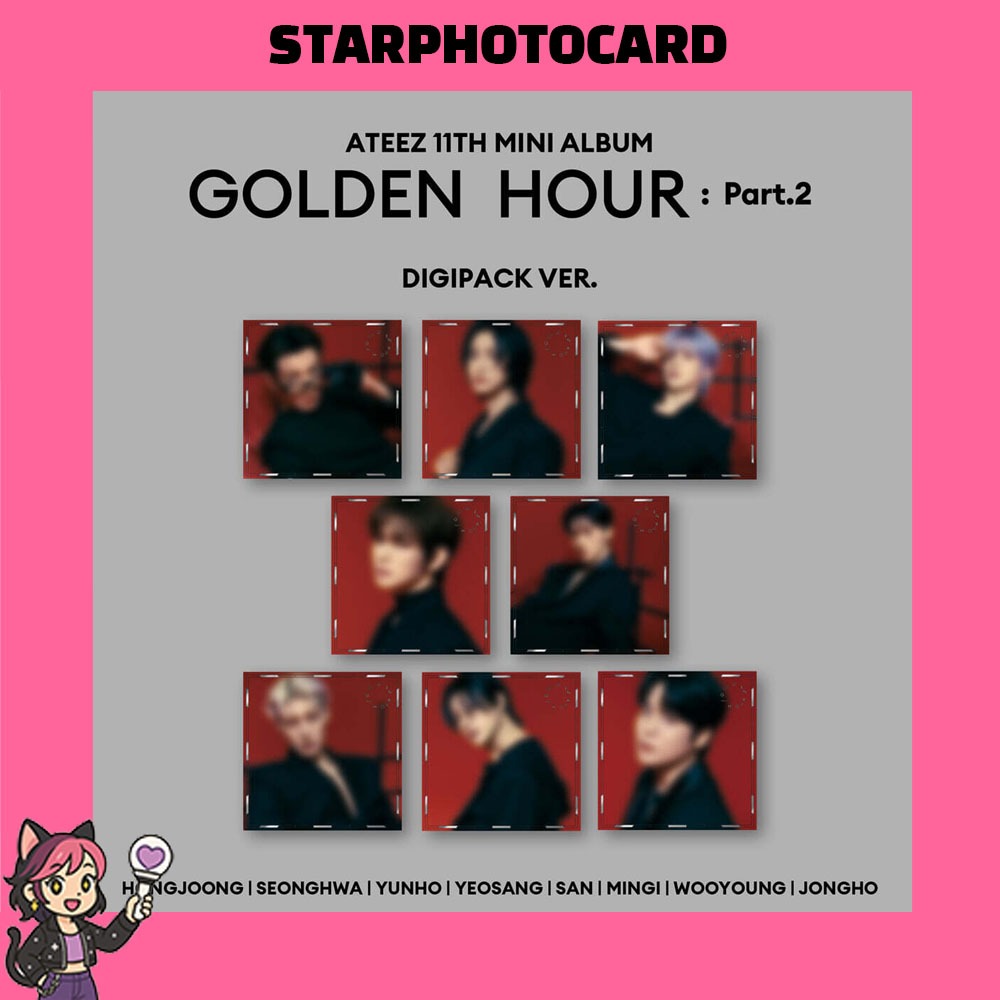 [READY STOCK] ATEEZ - 11th Mini Album GOLDEN HOUR : Part.2 (DIGIPACK Ver.)