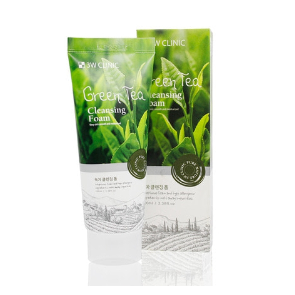 [3W CLINIC] โฟมล้างหน้าชาเขียว 100ml