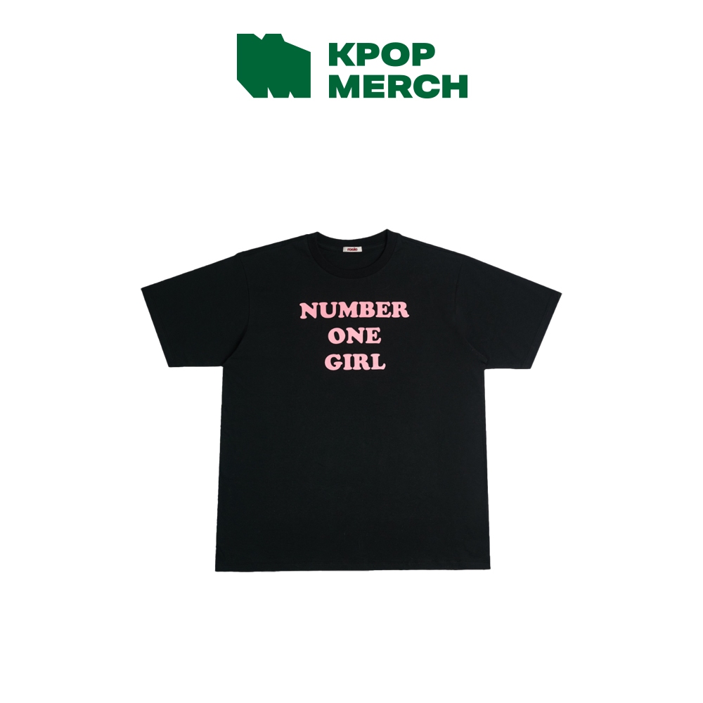 BLACKPINK ROSE - 1st Studio Album ROSIE Official MD [  Number One Girl Black Shirt ]