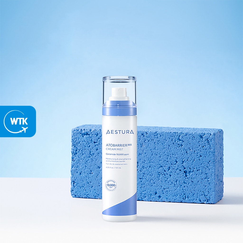 Aestura Atobrier 365 Cream Mist 120ml - 10,000 ppm Ceramide, Moisture Retention, Deep Hydration