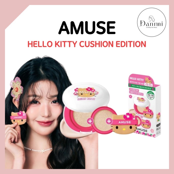 [AMUSE] HELLO KITTY CERAMIC SKIN PERFECTOR CUSHION 4 COLOR SPF40 PA++