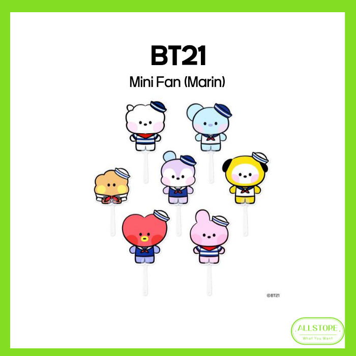 [BT21] Mini Fan(Marin) 7 ตัวละคร - จัดส่งจากเกาหลี