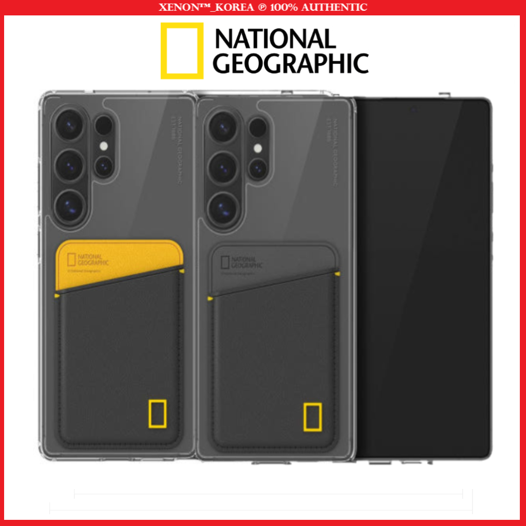(National Geographic) เคสกระเป๋า Samsung Galaxy S25 Ultra Card / Galaxy S25 series /Galaxy S24 series