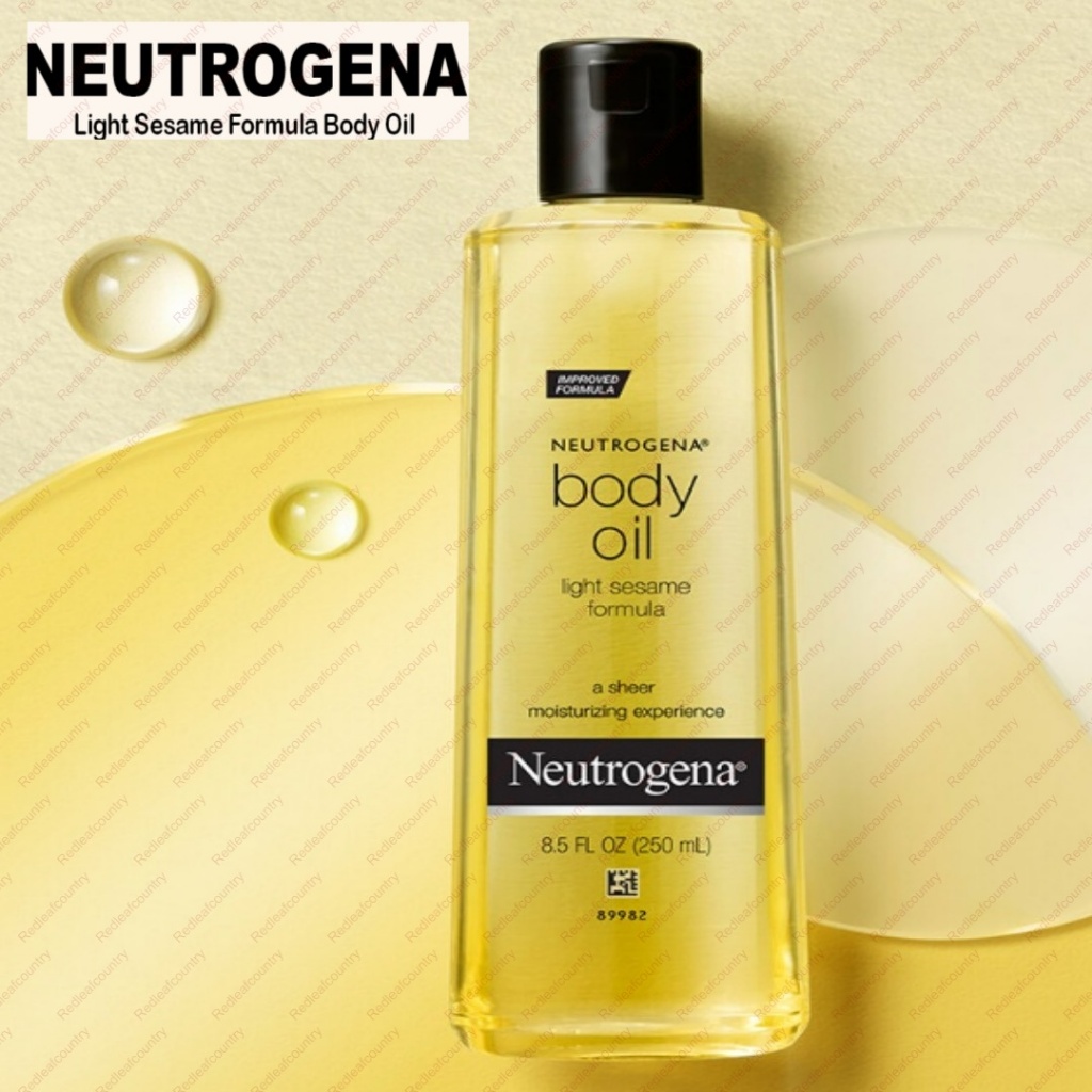 Neutrogena Lightweight Body Oil สําหรับผิวแห้ง Sheer Body Moisturizer สูตร Light Sesame 250ml
