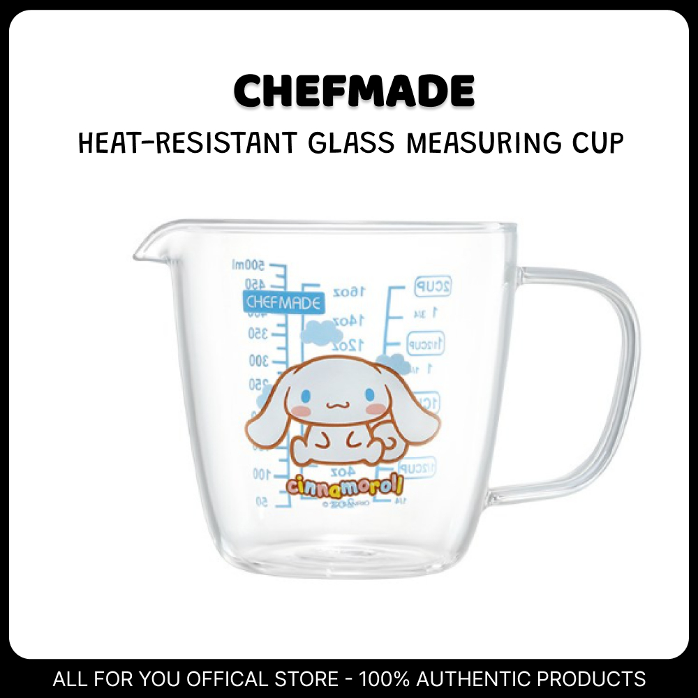 [CHEFMADE  Sanrio] ถ้วยตวงแก้วทนความร้อน Cinnamoroll 500ml