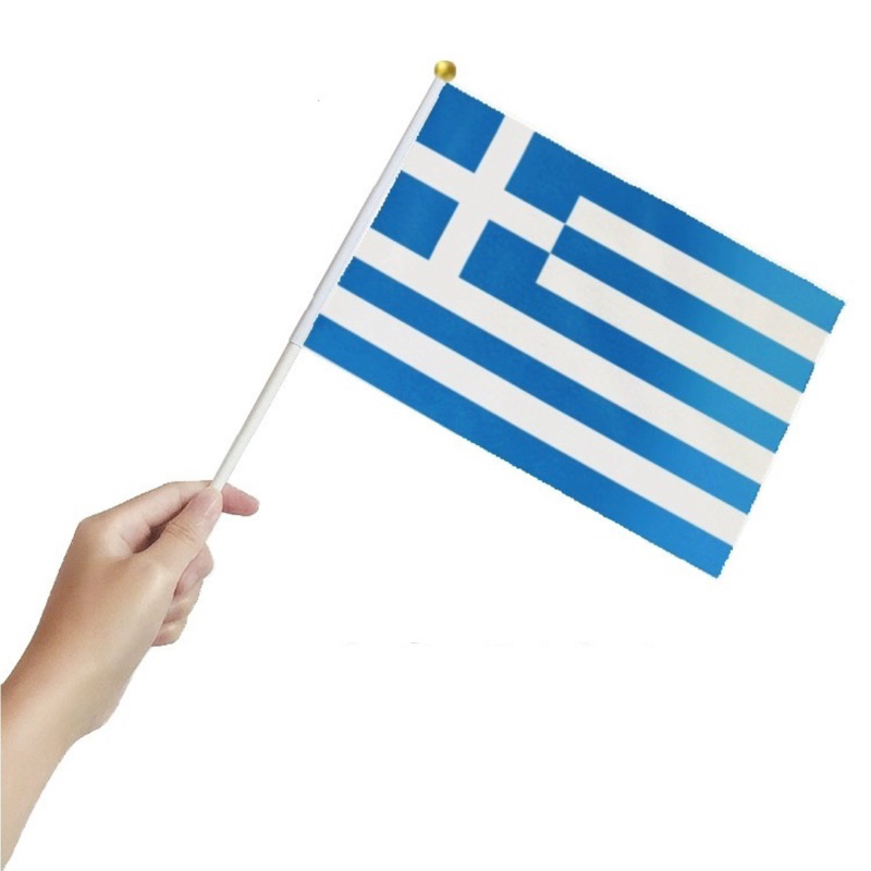 Spot Delivery 71 Greece 5PCS Hand-Waving Flag 14*21*30 ซม.ธงโลกแฟน Props วันชาติ Meting Club Flags