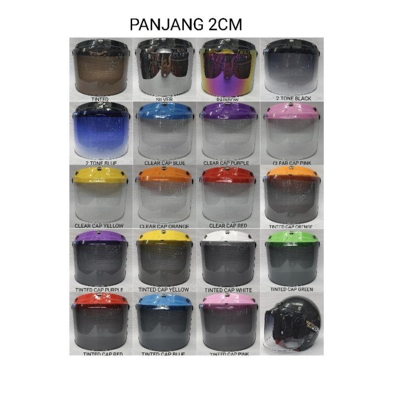 (LUAS/LONGER) VISOR LSR 818 ฝาครอบสี 3 ปุ่มสําหรับ MS88 / SGV99/LTD/NOVA/SGV62/SGV TRENDY