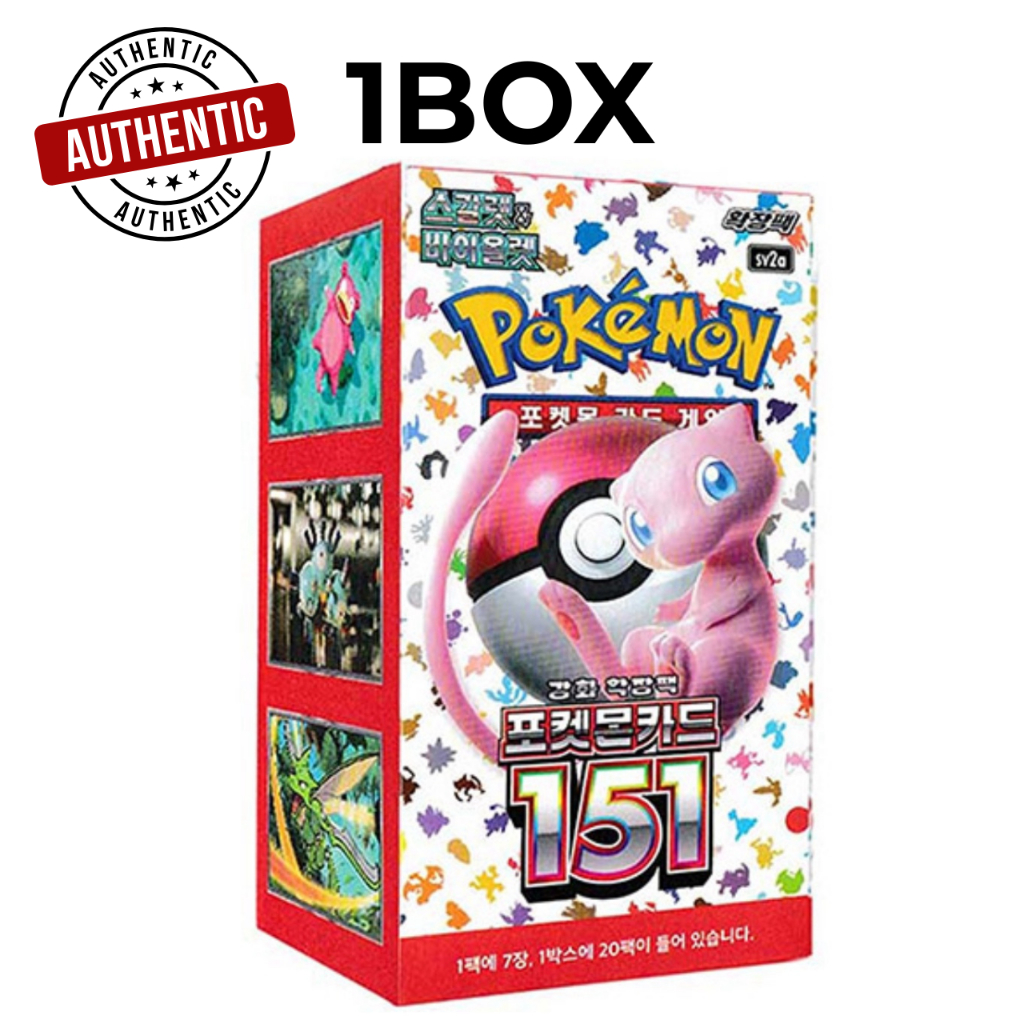 [Pokemon] Card Scarlet & Violet “Pokemon Card 151” 20 Booster Packs (กล่องปิดผนึก)/ sv2a / เวอร์ชั่นเกาหลี