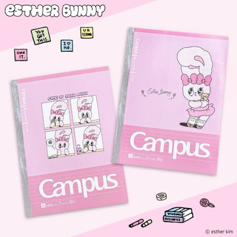 [ESTHER BUNNY] สมุดบันทึก Esther bunny x Campus