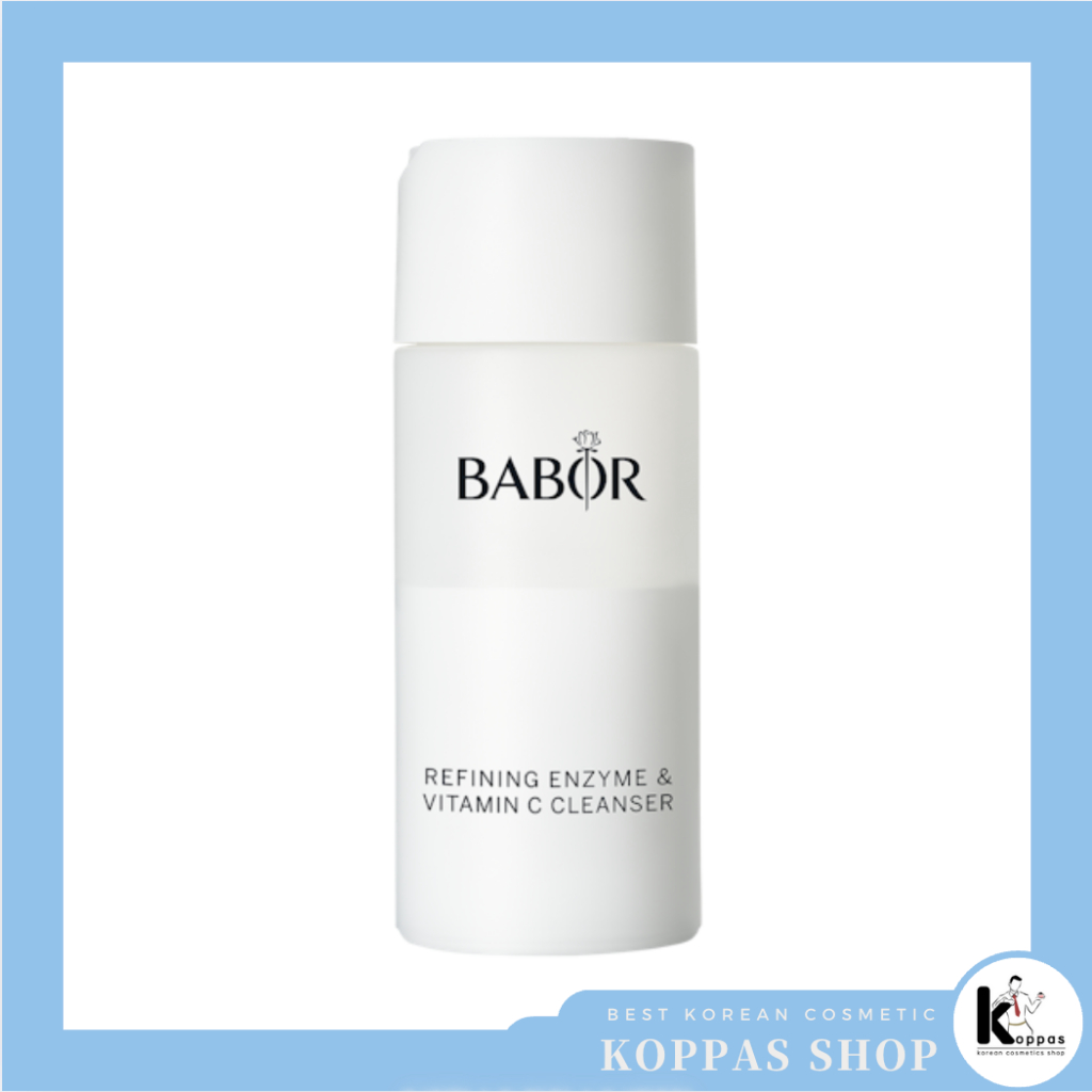 [BABOR] Renfining Enzyme & Vitamin C Cleanser 40g Enzyme Powder Cleanser, Exfoliating Face Wash Polish, Gentle Facial Scrub เพื่อผิวกระจ่างใสและแม้ผิว