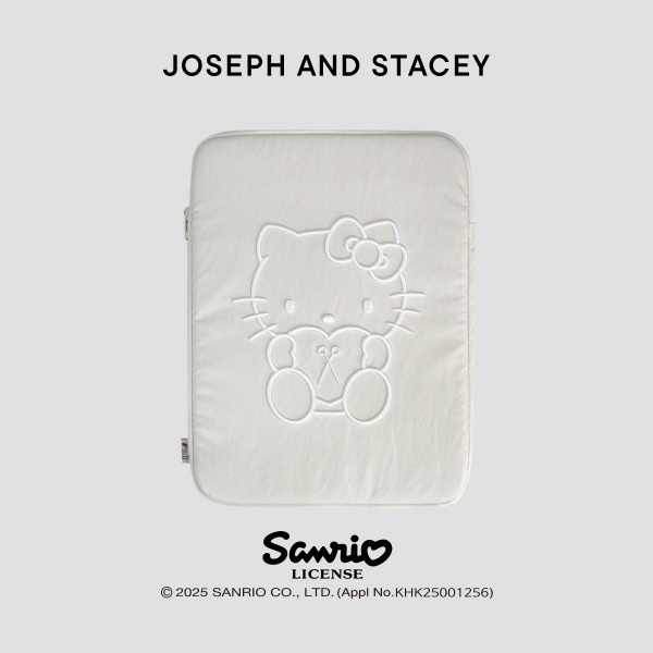 [JOSEPH และ STACEY]SLEEK TABLET POUCH 13INCH HELLO KITTY WHITE